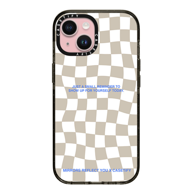 Mirrors Reflect You x CASETiFY iPhone 15 ケース ブラック インパクトケース Just A Small Reminder