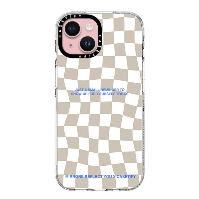 Mirrors Reflect You x CASETiFY iPhone 15 ケース クリア クリア ケース MagSafe対応 Just A Small Reminder