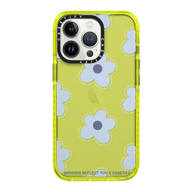 Mirrors Reflect You x CASETiFY iPhone 13 Pro Case Floral,Quote ネオン イエロー インパクトケース I Hope Mother's Day Mirrors Reflect You x CASETiFY iPhone 13 Pro Case Floral,Quote ネオン イエロー インパクトケース I Hope Mother's Day
