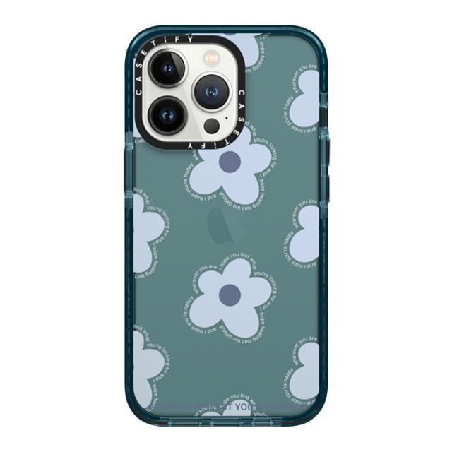 Mirrors Reflect You x CASETiFY iPhone 13 Pro ケース Pacific Blue インパクトケース I Hope