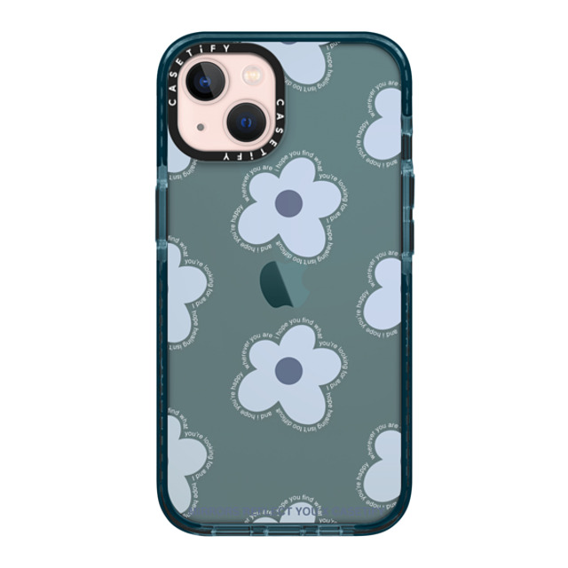 Mirrors Reflect You x CASETiFY iPhone 13 ケース Pacific Blue インパクトケース I Hope