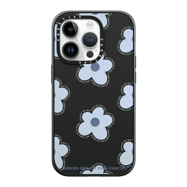 Mirrors Reflect You x CASETiFY iPhone 14 Pro ケース マットブラック インパクトケース MagSafe対応 I Hope