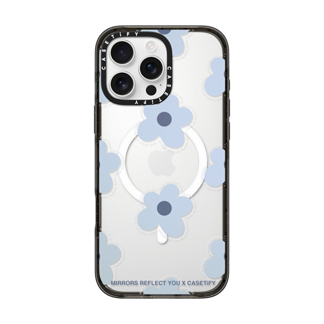 Mirrors Reflect You x CASETiFY iPhone 16 Pro Max ケース ブラック インパクトケース MagSafe対応 I Hope