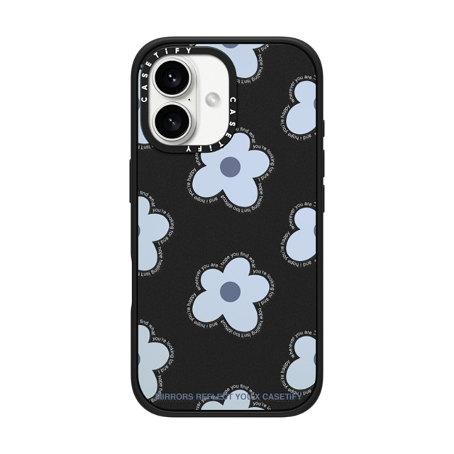 Mirrors Reflect You x CASETiFY iPhone 16 ケース マットブラック インパクトケース MagSafe対応 I Hope