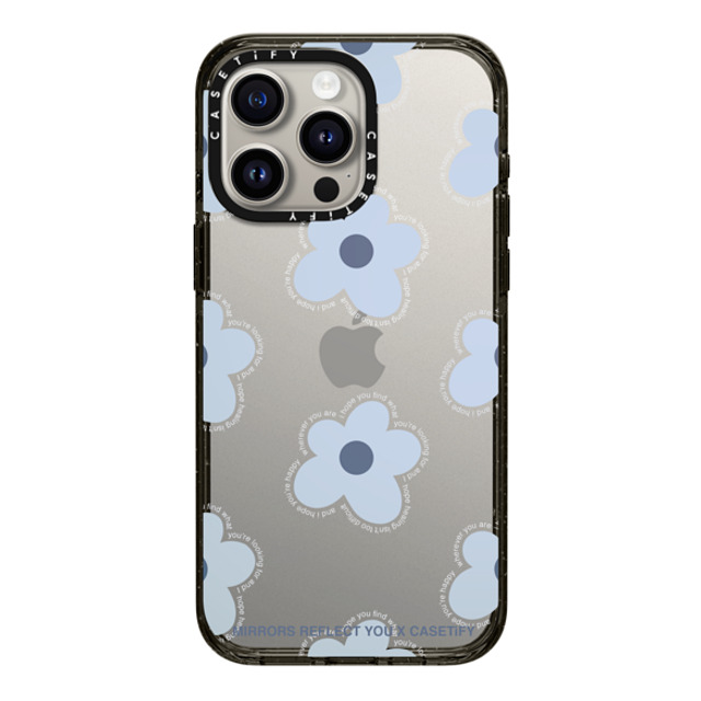 Mirrors Reflect You x CASETiFY iPhone 15 Pro Max ケース ブラック インパクトケース I Hope