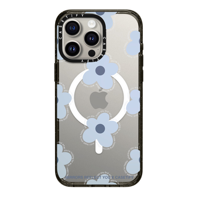 Mirrors Reflect You x CASETiFY iPhone 15 Pro Max ケース ブラック インパクトケース MagSafe対応 I Hope