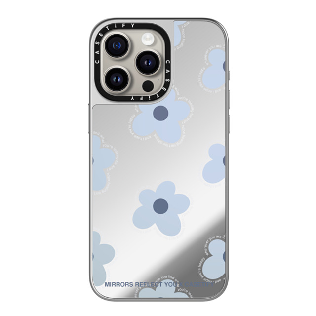 Mirrors Reflect You x CASETiFY iPhone 15 Pro Max Case シルバー (シルバーバンパー) ミラーケース MagSafe対応 I Hope Mirrors Reflect You x CASETiFY iPhone 15 Pro Max Case シルバー (シルバーバンパー) ミラーケース MagSafe対応 I Hope