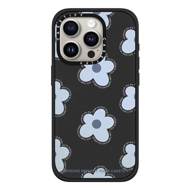 Mirrors Reflect You x CASETiFY iPhone 15 Pro ケース マットブラック インパクトケース MagSafe対応 I Hope