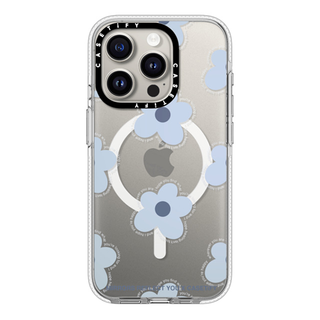 Mirrors Reflect You x CASETiFY iPhone 15 Pro ケース クリア クリア ケース MagSafe対応 I Hope