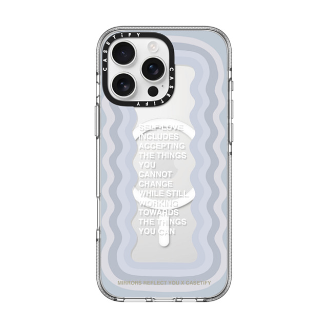 Mirrors Reflect You x CASETiFY iPhone 16 Pro Max ケース クリア クリア ケース MagSafe対応 Self-Love