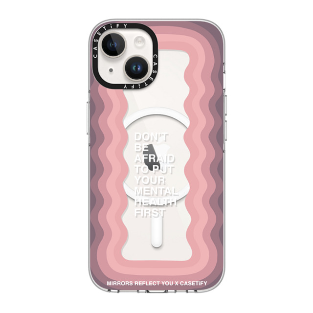 Mirrors Reflect You x CASETiFY iPhone 14 Case Clear Clear Case MagSafe Compatible Don't Be Afraid Mirrors Reflect You x CASETiFY iPhone 14 Case Clear Clear Case MagSafe Compatible Don't Be Afraid