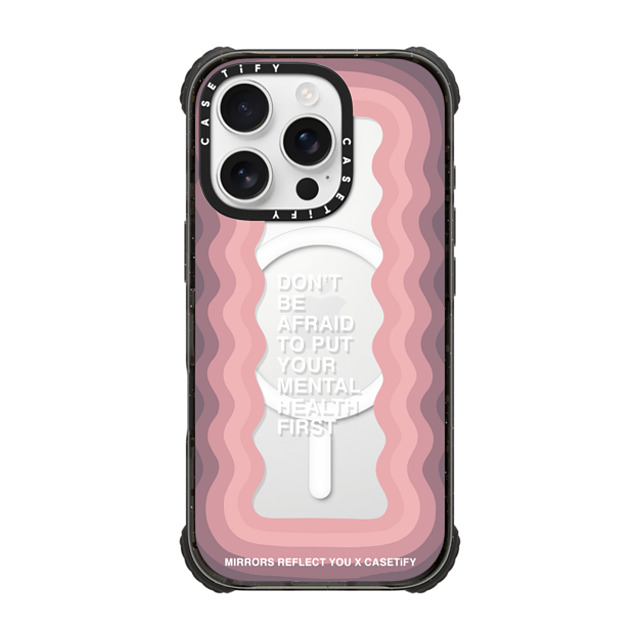 Mirrors Reflect You x CASETiFY iPhone 16 Pro ケース Quote,Typography ブラック ウルトラ インパクトケース MagSafe 対応 Don't Be Afraid Father's Day Mirrors Reflect You x CASETiFY iPhone 16 Pro ケース Quote,Typography ブラック ウルトラ インパクトケース MagSafe 対応 Don't Be Afraid Father's Day
