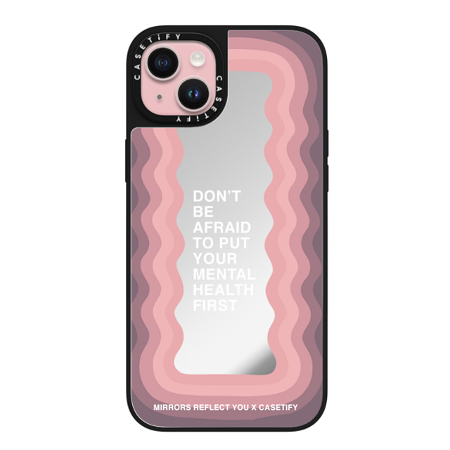 Mirrors Reflect You x CASETiFY iPhone 15 Plus ケース Quote,Typography Silver on Black ミラーケース MagSafe対応 Don't Be Afraid Back to School Mirrors Reflect You x CASETiFY iPhone 15 Plus ケース Quote,Typography Silver on Black ミラーケース MagSafe対応 Don't Be Afraid Back to School
