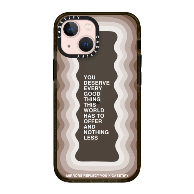 Mirrors Reflect You x CASETiFY iPhone 13 Mini ケース ブラック インパクトケース Every Good Thing