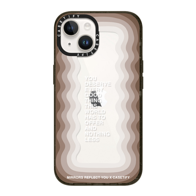 Mirrors Reflect You x CASETiFY iPhone 14 ケース ブラック インパクトケース Every Good Thing