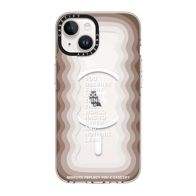 Mirrors Reflect You x CASETiFY iPhone 14 ケース クリア クリア ケース MagSafe対応 Every Good Thing