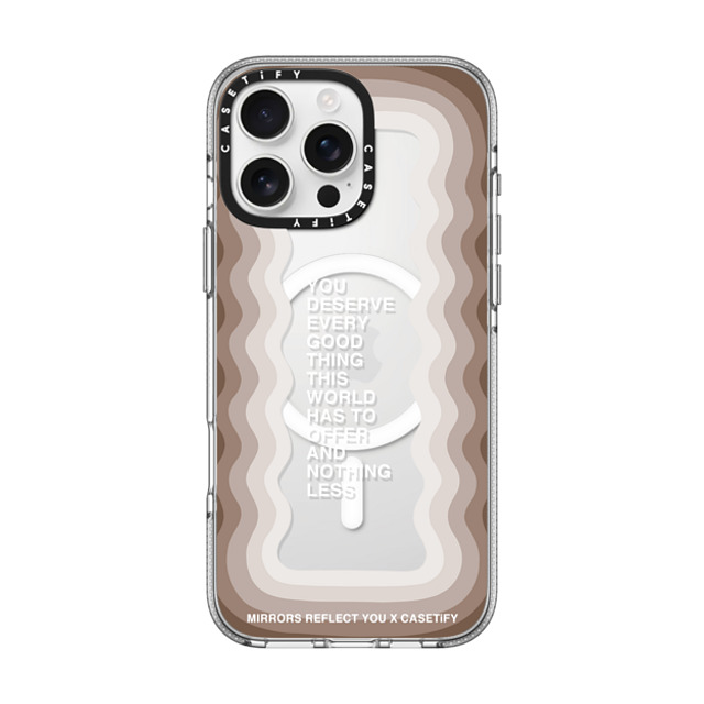 Mirrors Reflect You x CASETiFY iPhone 16 Pro Max ケース クリア クリア ケース MagSafe対応 Every Good Thing