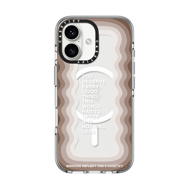 Mirrors Reflect You x CASETiFY iPhone 16 ケース クリア クリア ケース MagSafe対応 Every Good Thing