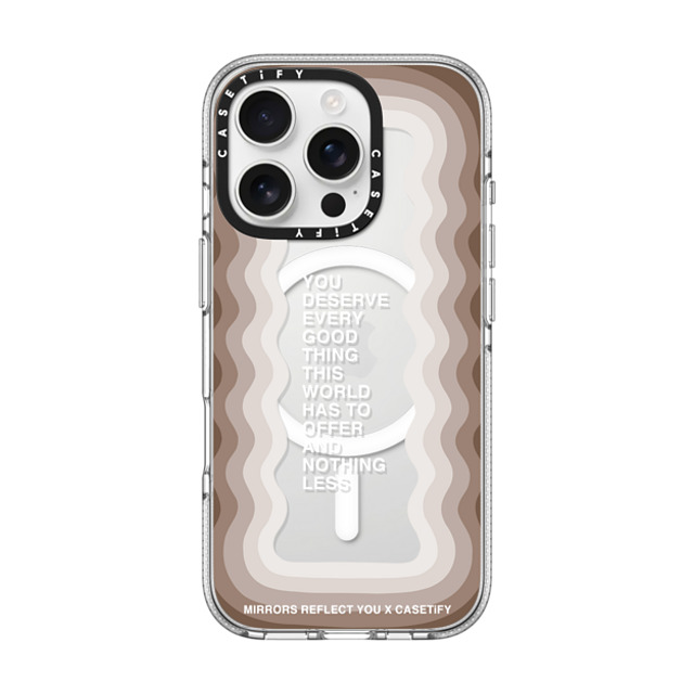 Mirrors Reflect You x CASETiFY iPhone 16 Pro ケース クリア クリア ケース MagSafe対応 Every Good Thing