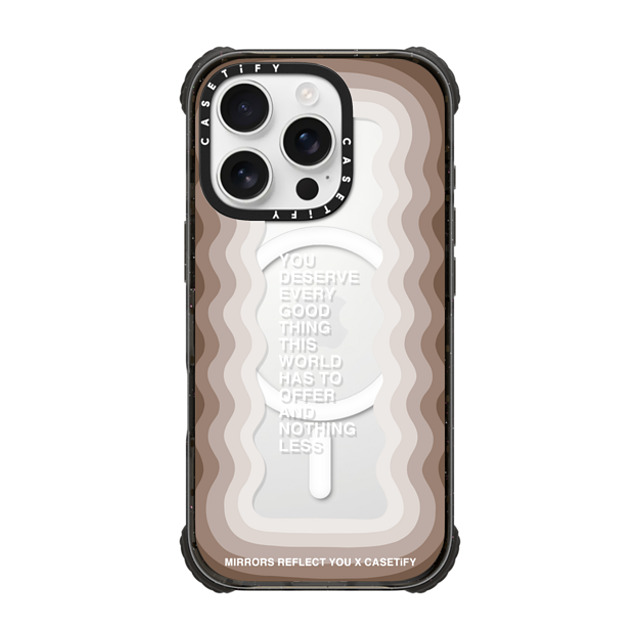 Mirrors Reflect You x CASETiFY iPhone 16 Pro Case Black ウルトラ インパクトケース MagSafe 対応 Every Good Thing Mirrors Reflect You x CASETiFY iPhone 16 Pro Case Black ウルトラ インパクトケース MagSafe 対応 Every Good Thing