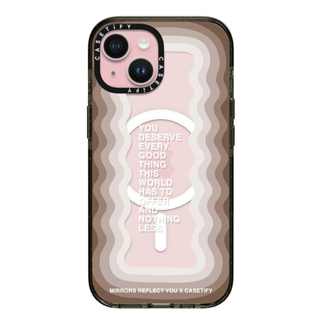 Mirrors Reflect You x CASETiFY iPhone 15 ケース Quote,Dark Academia ブラック インパクトケース MagSafe対応 Every Good Thing Father's Day Mirrors Reflect You x CASETiFY iPhone 15 ケース Quote,Dark Academia ブラック インパクトケース MagSafe対応 Every Good Thing Father's Day
