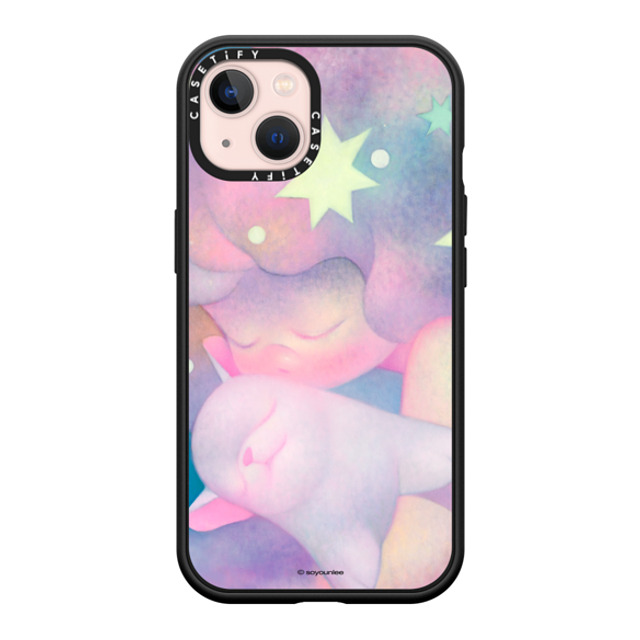 So Youn Lee x CASETiFY iPhone 13 ケース マットブラック インパクトケース MagSafe対応 Solace