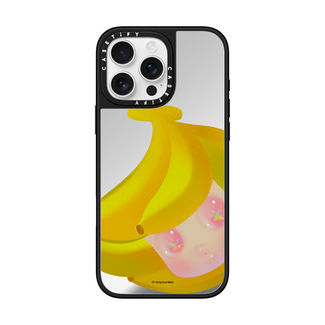 So Youn Lee x CASETiFY iPhone 16 Pro Max Case Fine Art Silver on Black ミラーケース MagSafe対応 Banana Back to School So Youn Lee x CASETiFY iPhone 16 Pro Max Case Fine Art Silver on Black ミラーケース MagSafe対応 Banana Back to School