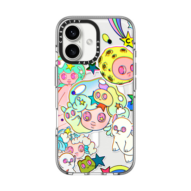 So Youn Lee x CASETiFY iPhone 16 ケース クリア クリア ケース MagSafe対応 Retro Future