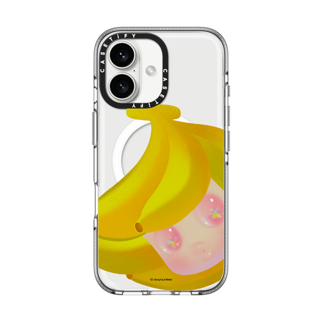 So Youn Lee x CASETiFY iPhone 16 Case Fine Art クリア クリア ケース MagSafe対応 Banana Back to School So Youn Lee x CASETiFY iPhone 16 Case Fine Art クリア クリア ケース MagSafe対応 Banana Back to School