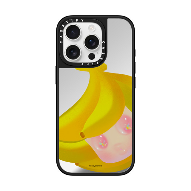 So Youn Lee x CASETiFY iPhone 16 Pro Case Fine Art Silver on Black ミラーケース MagSafe対応 Banana Back to School So Youn Lee x CASETiFY iPhone 16 Pro Case Fine Art Silver on Black ミラーケース MagSafe対応 Banana Back to School