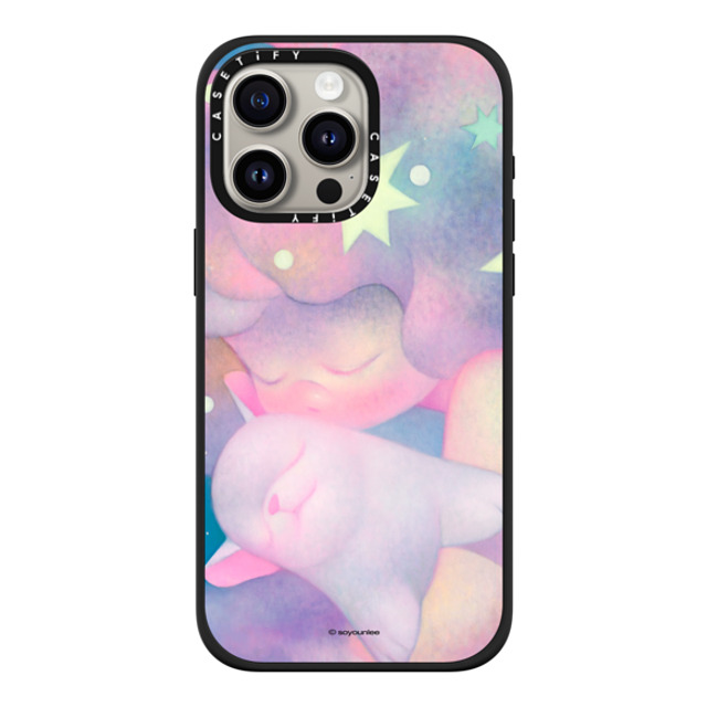 So Youn Lee x CASETiFY iPhone 15 Pro Max ケース マットブラック インパクトケース MagSafe対応 Solace