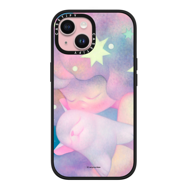 So Youn Lee x CASETiFY iPhone 15 ケース マットブラック インパクトケース MagSafe対応 Solace