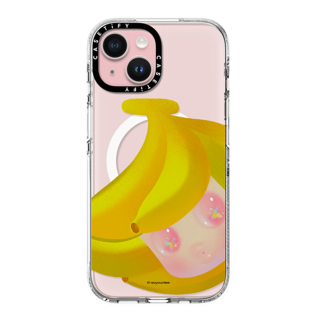 So Youn Lee x CASETiFY iPhone 15 Case Fine Art クリア クリア ケース MagSafe対応 Banana Back to School So Youn Lee x CASETiFY iPhone 15 Case Fine Art クリア クリア ケース MagSafe対応 Banana Back to School
