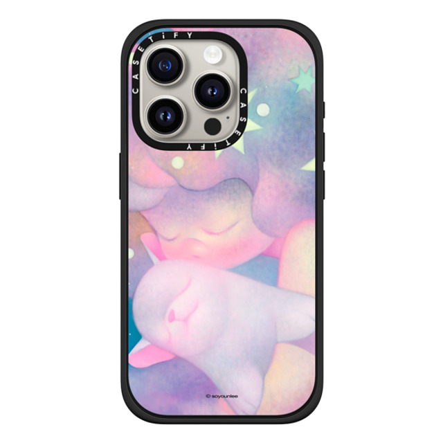 So Youn Lee x CASETiFY iPhone 15 Pro ケース マットブラック インパクトケース MagSafe対応 Solace