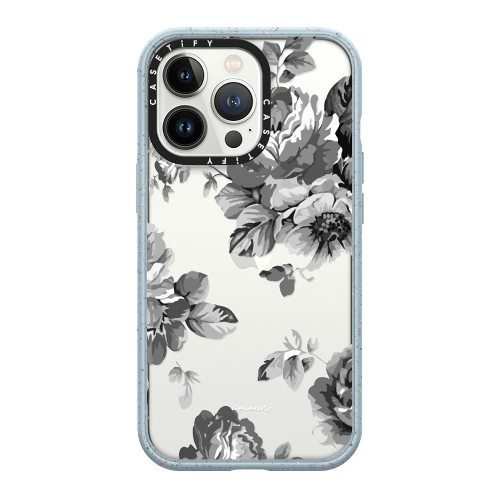 Black Floral Amour Iphone 7 Monochrome Flowers Casetify