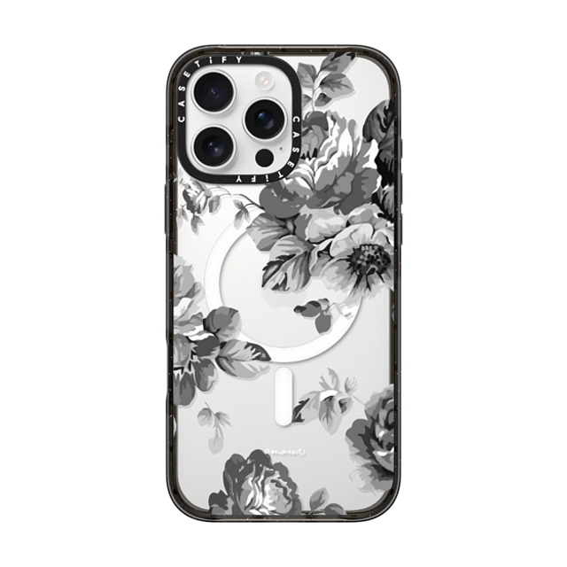 CASETiFY iPhone 16 Pro Max Case Black Impact Case MagSafe Compatible Floral フローラル Black Floral Amour iPhone 7 Monochrome Flowers Mother's Day CASETiFY iPhone 16 Pro Max Case Black Impact Case MagSafe Compatible Floral フローラル Black Floral Amour iPhone 7 Monochrome Flowers Mother's Day