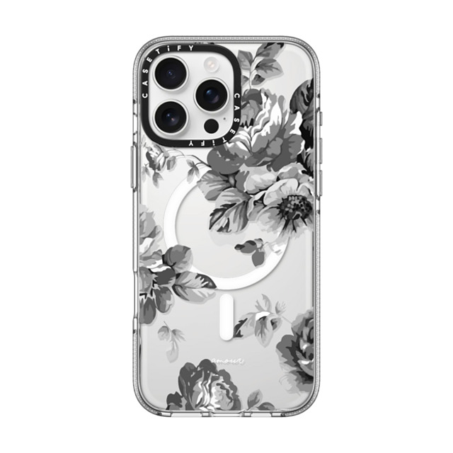CASETiFY iPhone 16 Pro Max Case Clear Clear Case MagSafe Compatible Floral フローラル Black Floral Amour iPhone 7 Monochrome Flowers Mother's Day CASETiFY iPhone 16 Pro Max Case Clear Clear Case MagSafe Compatible Floral フローラル Black Floral Amour iPhone 7 Monochrome Flowers Mother's Day