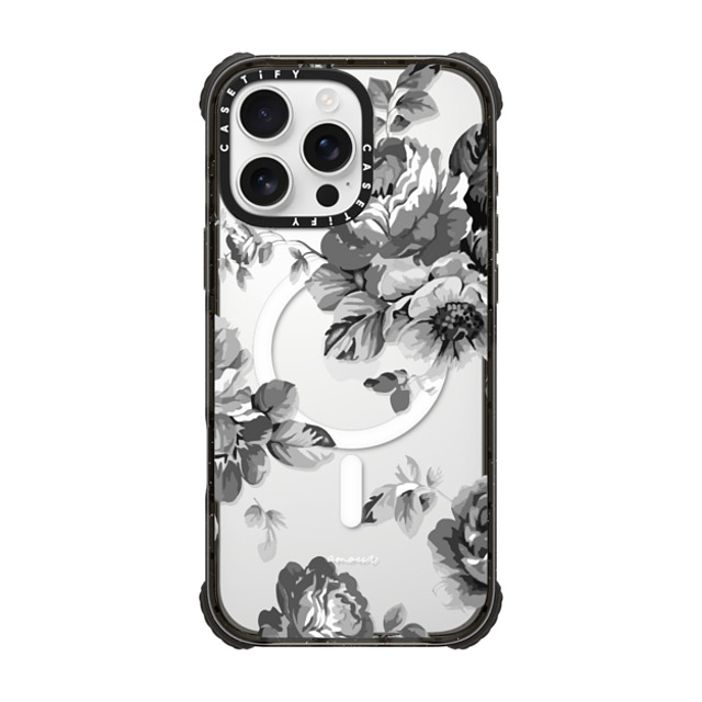 CASETiFY iPhone 16 Pro Max Case Black ウルトラ インパクトケース MagSafe 対応 Floral フローラル Black Floral Amour iPhone 7 Monochrome Flowers Mother's Day CASETiFY iPhone 16 Pro Max Case Black ウルトラ インパクトケース MagSafe 対応 Floral フローラル Black Floral Amour iPhone 7 Monochrome Flowers Mother's Day