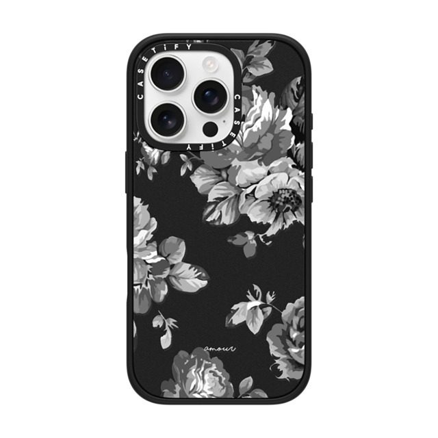 CASETiFY iPhone 16 Pro Case マットブラック Impact Case MagSafe Compatible Floral フローラル Black Floral Amour iPhone 7 Monochrome Flowers Mother's Day CASETiFY iPhone 16 Pro Case マットブラック Impact Case MagSafe Compatible Floral フローラル Black Floral Amour iPhone 7 Monochrome Flowers Mother's Day