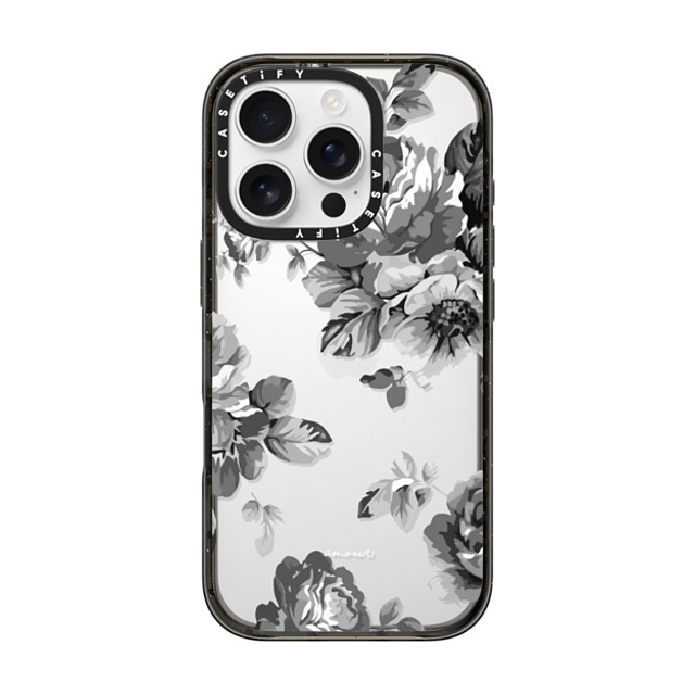 CASETiFY iPhone 16 Pro Case Black Impact Case Floral フローラル Black Floral Amour iPhone 7 Monochrome Flowers Mother's Day CASETiFY iPhone 16 Pro Case Black Impact Case Floral フローラル Black Floral Amour iPhone 7 Monochrome Flowers Mother's Day