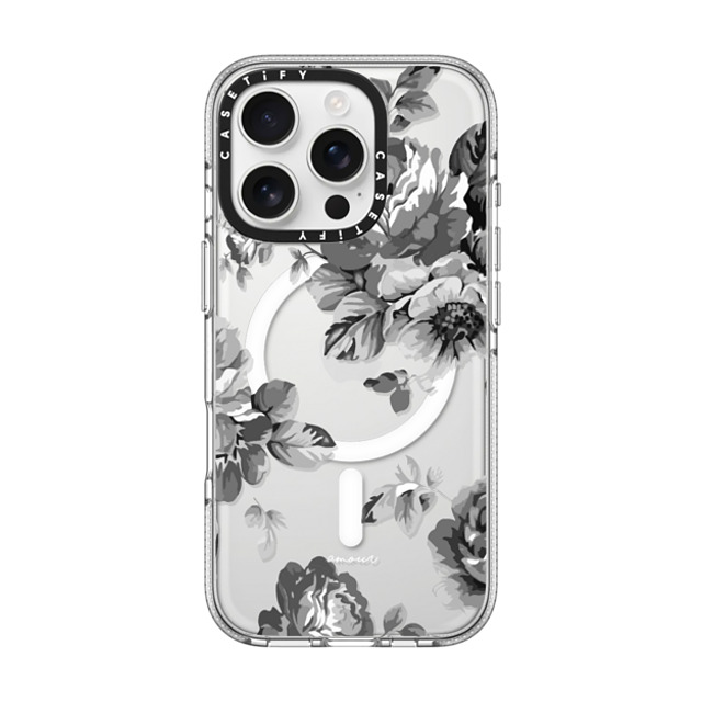 CASETiFY iPhone 16 Pro Case Clear Clear Case MagSafe Compatible Floral フローラル Black Floral Amour iPhone 7 Monochrome Flowers Mother's Day CASETiFY iPhone 16 Pro Case Clear Clear Case MagSafe Compatible Floral フローラル Black Floral Amour iPhone 7 Monochrome Flowers Mother's Day