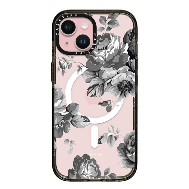 CASETiFY iPhone 15 Case Black Impact Case MagSafe Compatible Floral フローラル Black Floral Amour iPhone 7 Monochrome Flowers Mother's Day CASETiFY iPhone 15 Case Black Impact Case MagSafe Compatible Floral フローラル Black Floral Amour iPhone 7 Monochrome Flowers Mother's Day
