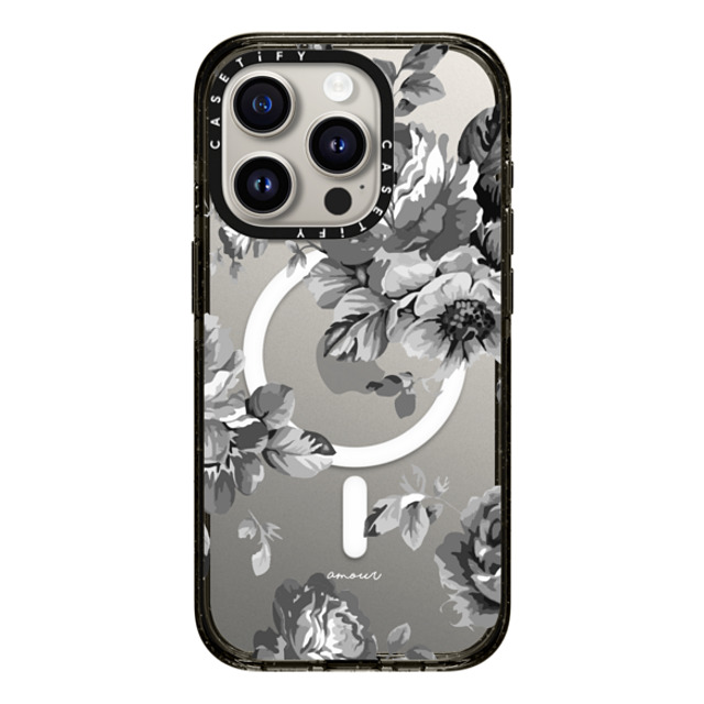 CASETiFY iPhone 15 Pro Case Black Impact Case MagSafe Compatible Floral フローラル Black Floral Amour iPhone 7 Monochrome Flowers Mother's Day CASETiFY iPhone 15 Pro Case Black Impact Case MagSafe Compatible Floral フローラル Black Floral Amour iPhone 7 Monochrome Flowers Mother's Day