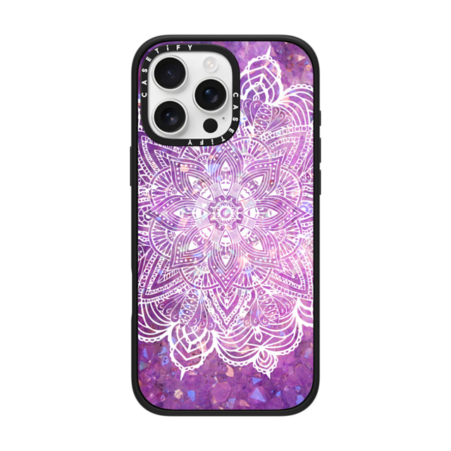 CASETiFY iPhone 16 Pro Max ケース マットブラック インパクトケース MagSafe対応 Purple Galaxy Mandala Lace Explosion mandalamaze Father's Day CASETiFY iPhone 16 Pro Max ケース マットブラック インパクトケース MagSafe対応 Purple Galaxy Mandala Lace Explosion mandalamaze Father's Day