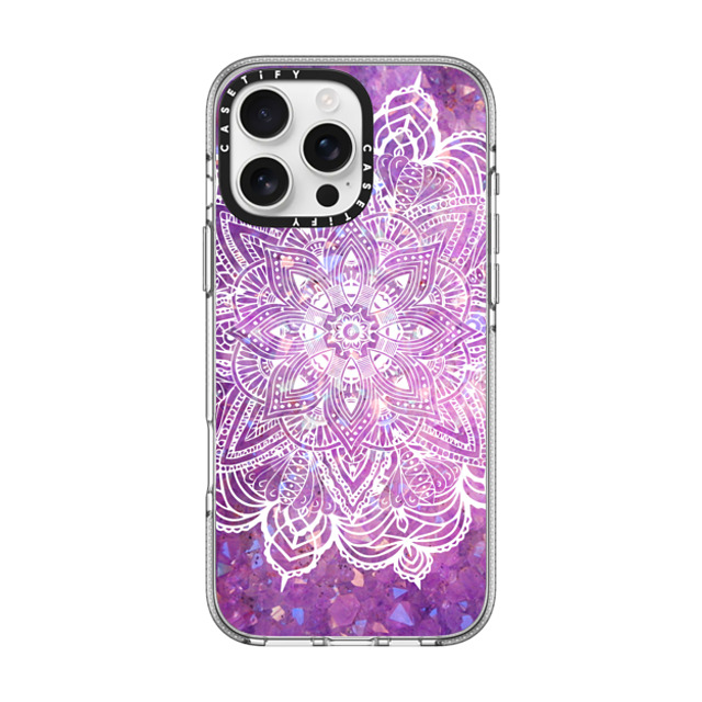 CASETiFY iPhone 16 Pro Max ケース クリア クリア ケース MagSafe対応 Purple Galaxy Mandala Lace Explosion mandalamaze Father's Day CASETiFY iPhone 16 Pro Max ケース クリア クリア ケース MagSafe対応 Purple Galaxy Mandala Lace Explosion mandalamaze Father's Day