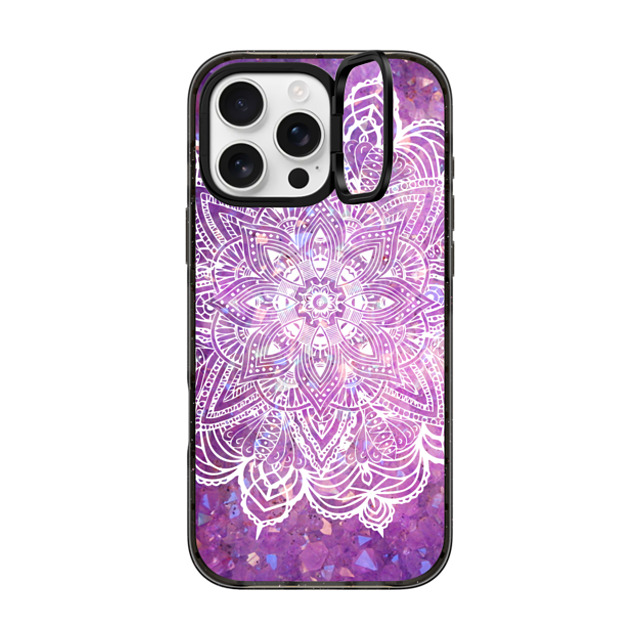 CASETiFY iPhone 16 Pro Max ケース ブラック インパクトリングスタンドケース MagSafe対応 Purple Galaxy Mandala Lace Explosion mandalamaze Father's Day CASETiFY iPhone 16 Pro Max ケース ブラック インパクトリングスタンドケース MagSafe対応 Purple Galaxy Mandala Lace Explosion mandalamaze Father's Day