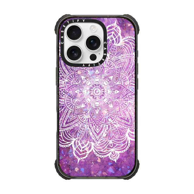 CASETiFY iPhone 16 Pro ケース ブラック ウルトラ インパクトケース MagSafe 対応 Purple Galaxy Mandala Lace Explosion mandalamaze Father's Day CASETiFY iPhone 16 Pro ケース ブラック ウルトラ インパクトケース MagSafe 対応 Purple Galaxy Mandala Lace Explosion mandalamaze Father's Day