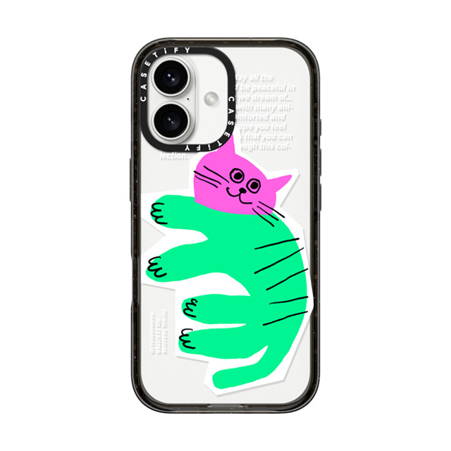 HAWAIIANSALAD x CASETiFY iPhone 16 ケース Animal ブラック インパクトケース Animal Paradise no.11 kitten Back to School HAWAIIANSALAD x CASETiFY iPhone 16 ケース Animal ブラック インパクトケース Animal Paradise no.11 kitten Back to School