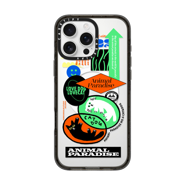 HAWAIIANSALAD x CASETiFY iPhone 16 Pro Max Case Sticker,Cat Black Impact Case MagSafe Compatible Animal Paradise no.6 cat & dog Mother's Day HAWAIIANSALAD x CASETiFY iPhone 16 Pro Max Case Sticker,Cat Black Impact Case MagSafe Compatible Animal Paradise no.6 cat & dog Mother's Day