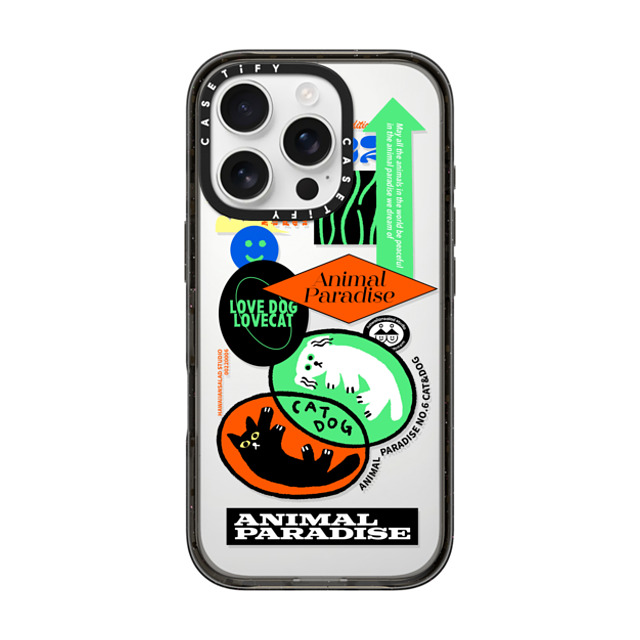 HAWAIIANSALAD x CASETiFY iPhone 16 Pro Case Sticker,Cat Black Impact Case Animal Paradise no.6 cat & dog Mother's Day HAWAIIANSALAD x CASETiFY iPhone 16 Pro Case Sticker,Cat Black Impact Case Animal Paradise no.6 cat & dog Mother's Day